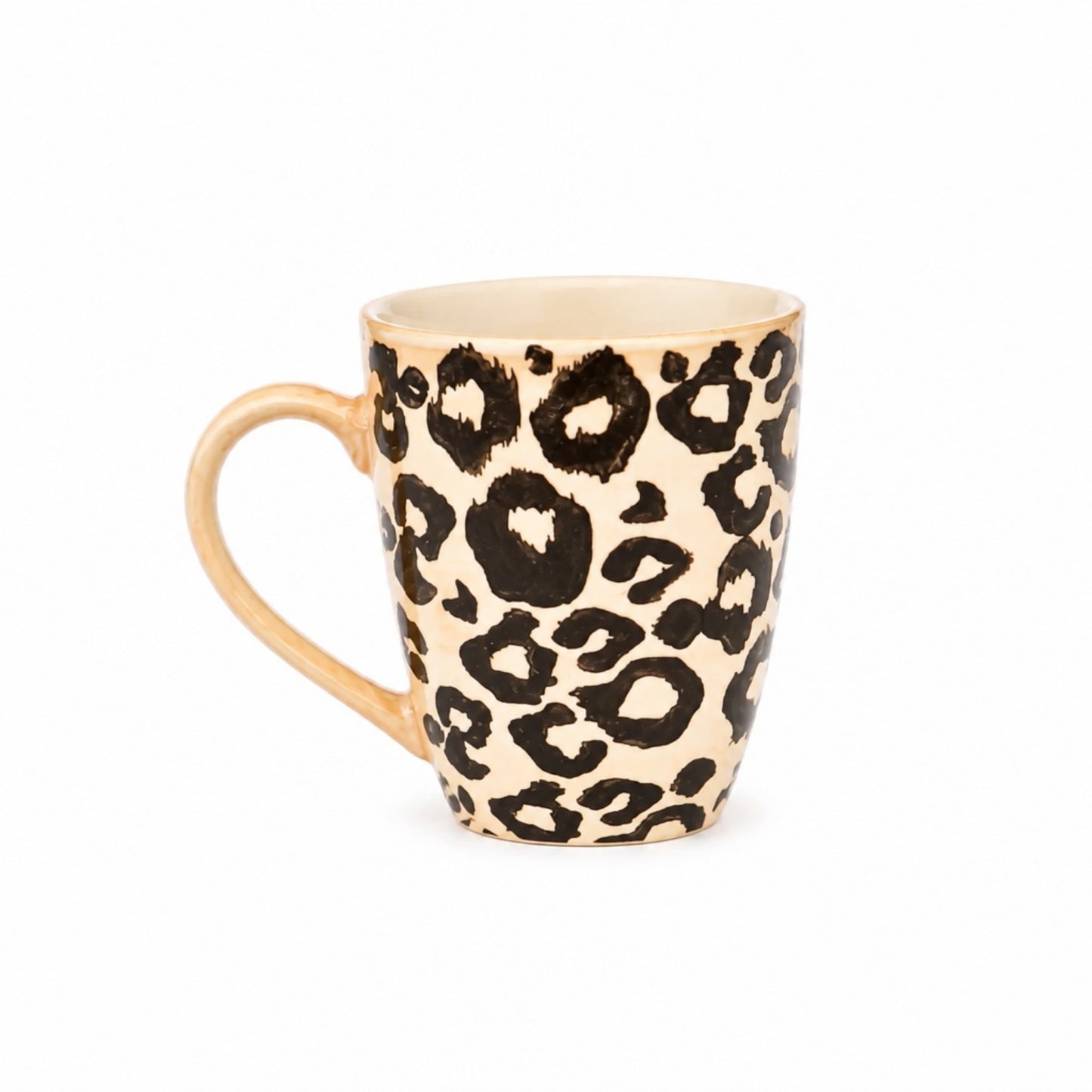 Porzellantasse Leo – Animal Print – 12 × 8 cm