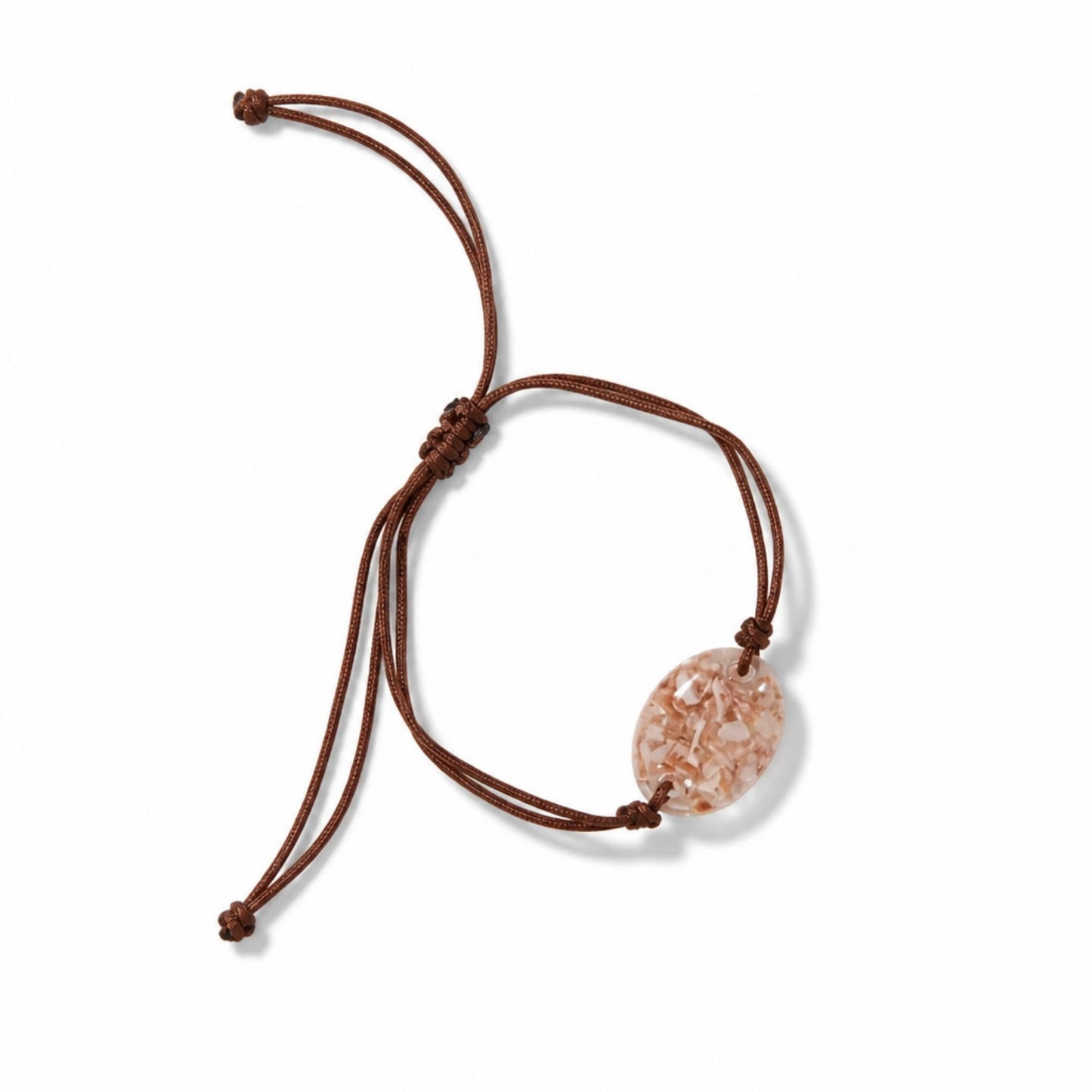 Armband „Jakobsmuschel Rund“ – Cognac Armband Das Zierwerk