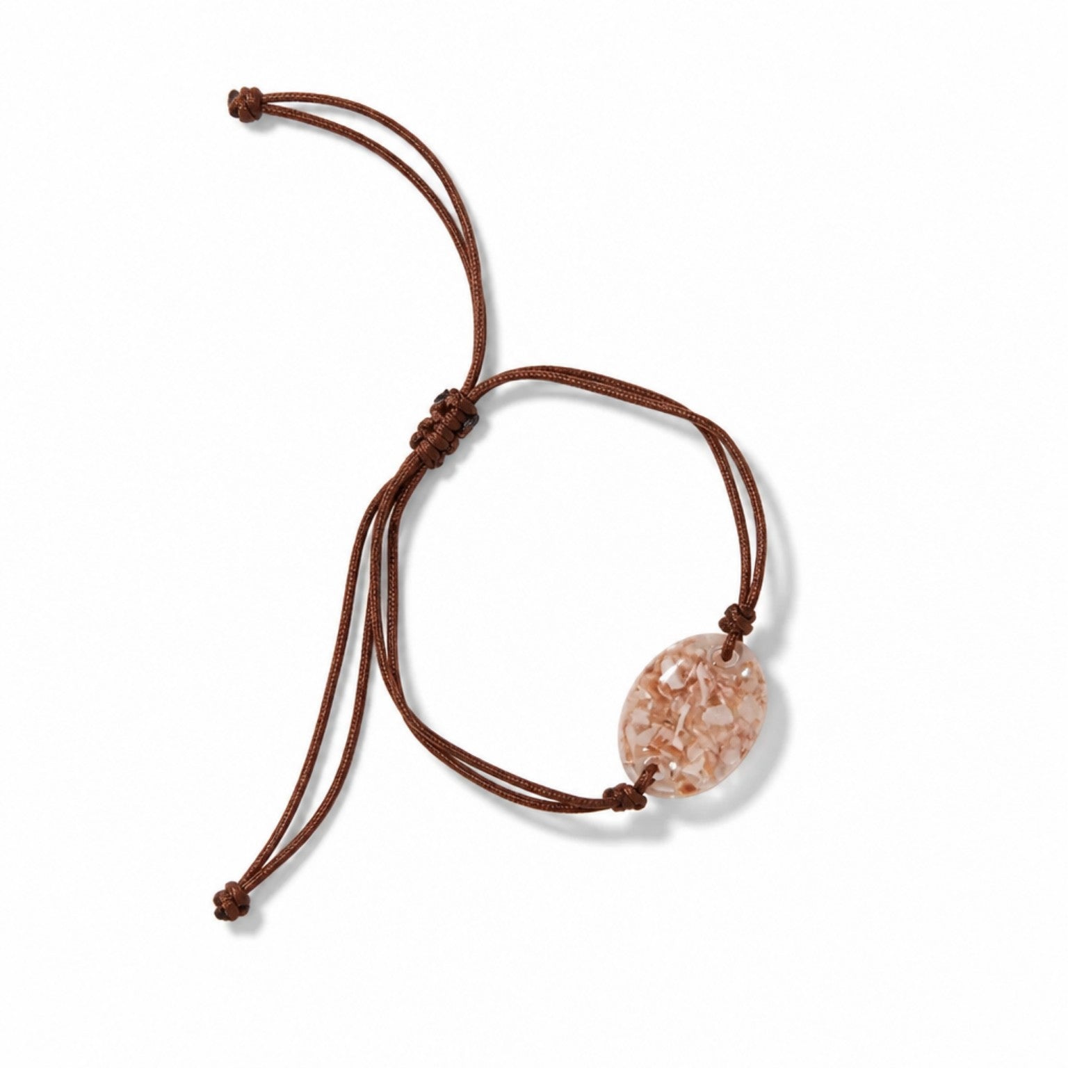 Armband „Jakobsmuschel Rund“ – Cognac Armband Das Zierwerk