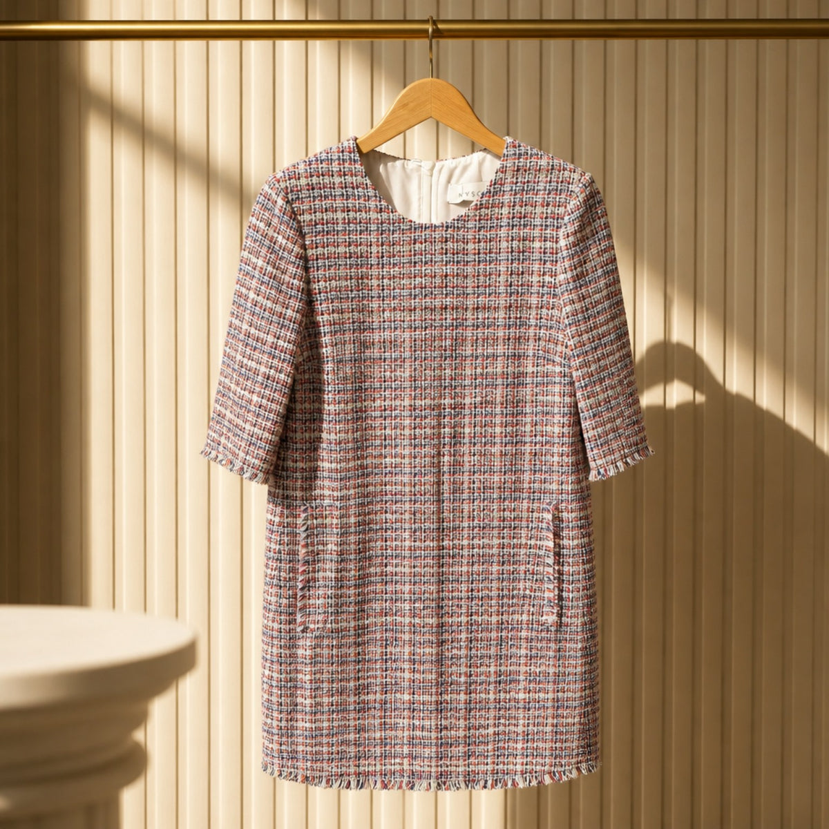 NVSCO Bouclé-Kleid Multicolor | Größe 36