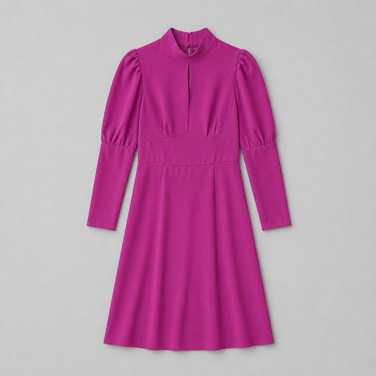 Kleid in Fuchsia/Pink – EXQUISE | Größe S Kleid Das Zierwerk