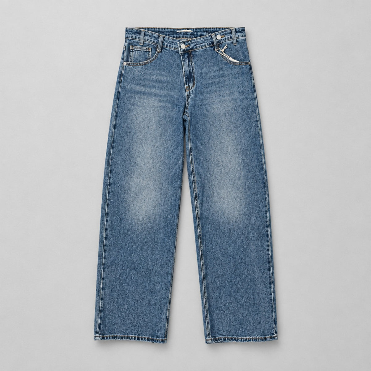 Sarah John Paris Wide Leg Jeans – Blue Washed | Größe 42