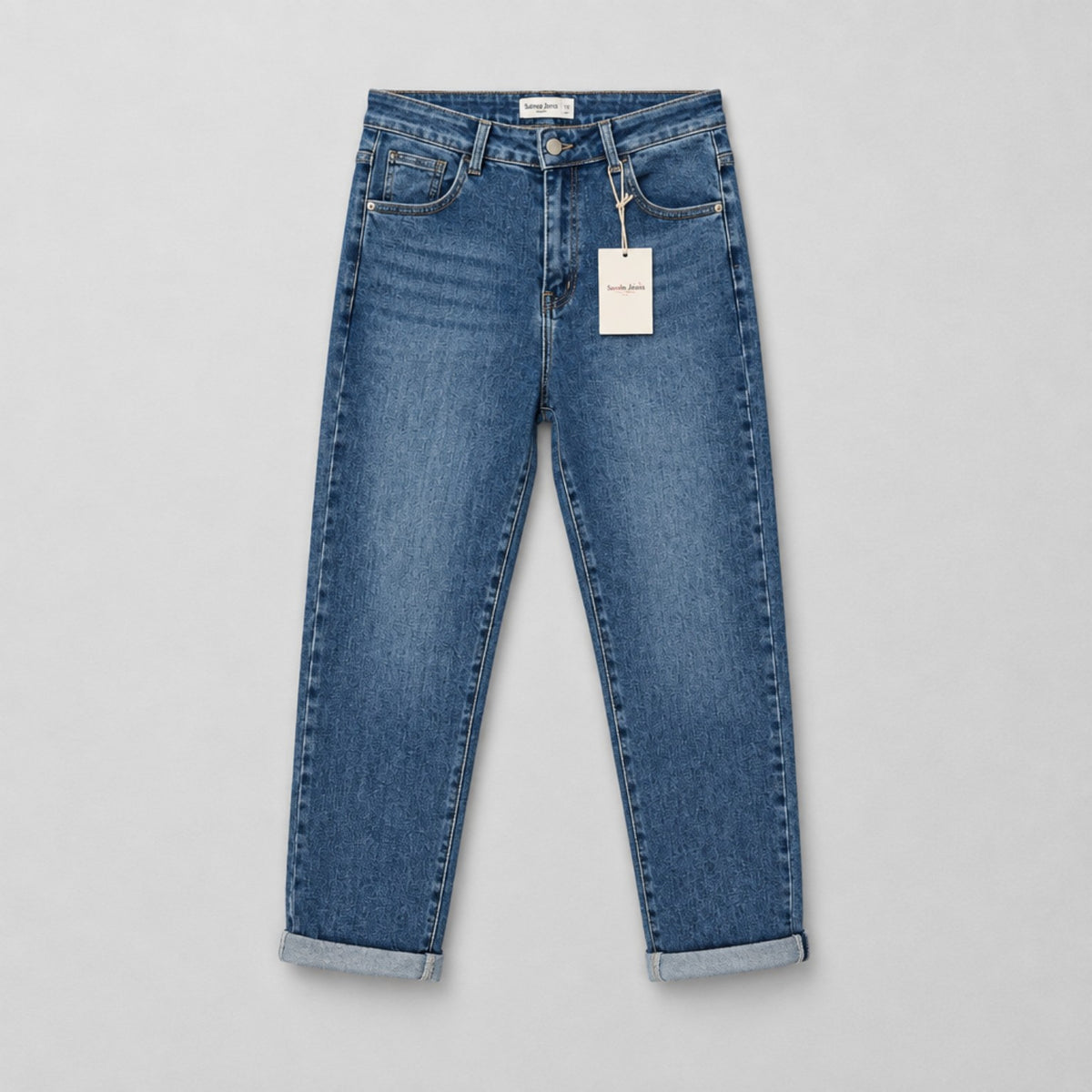 Sarah John Paris Mom Fit Jeans – Blue Denim | Größe 44