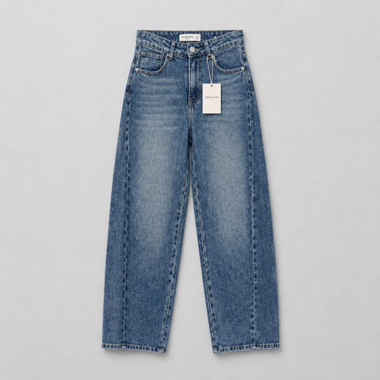 Sarah John Paris Balloon Fit Jeans – Blue Denim | Größe XS Jeans Sarah John