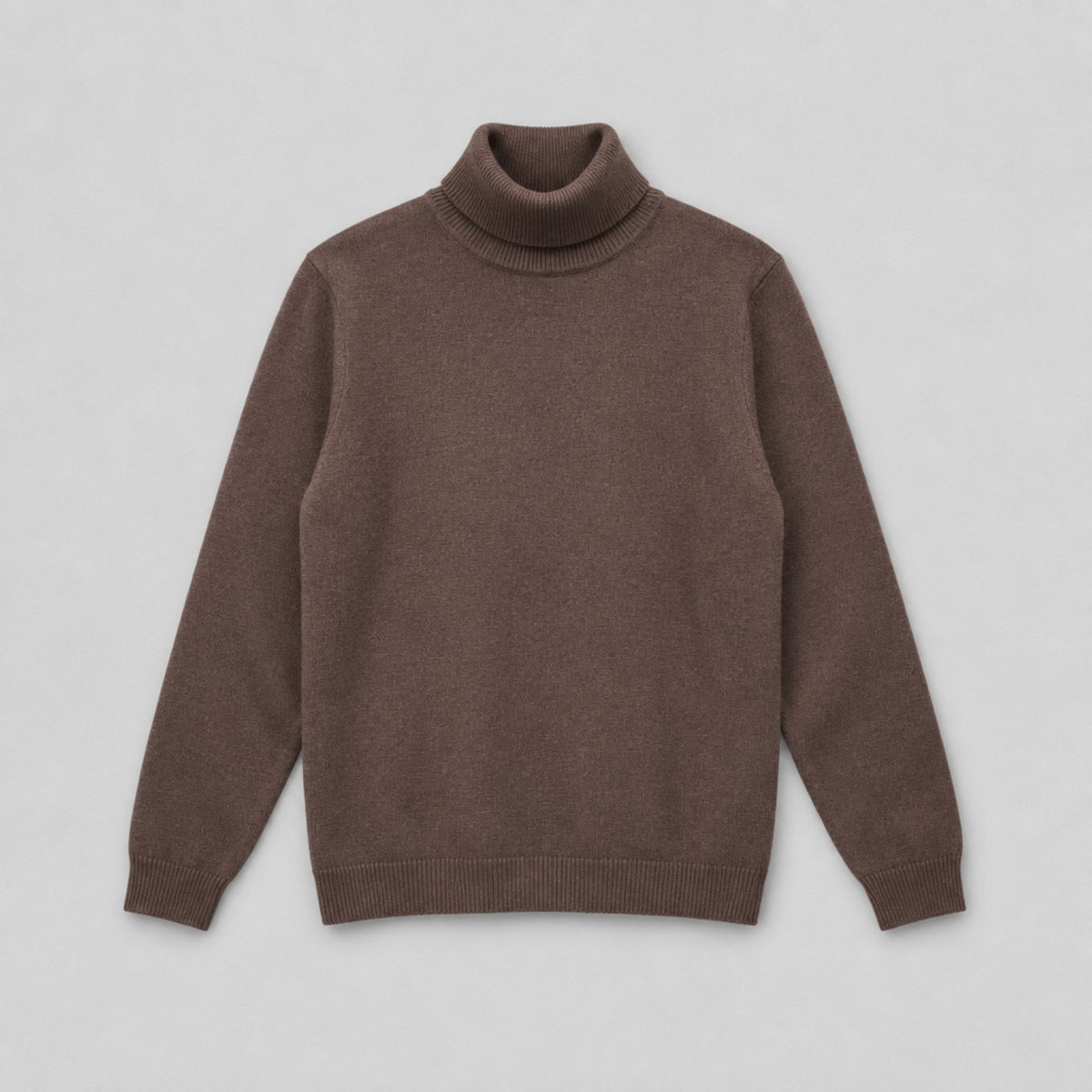 Basic-Rollkragenpullover – Braun | Einheitsgröße