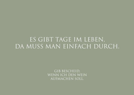 Postkarte „Es gibt Tage im Leben…“ – WUNDERWORT Karte Wunderwort