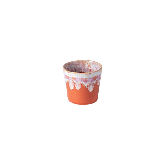Lungo Cup Grespresso – Sunset Red | Handgefertigte Steingut-Tasse aus Portugal (0,19 l)