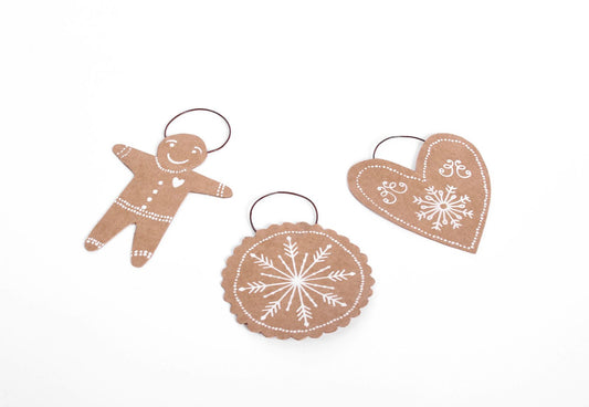 Lebkuchenornamente Herz, Stern & Lebkuchenmann – Good Old Friends Baumschmuck Good Old Friends