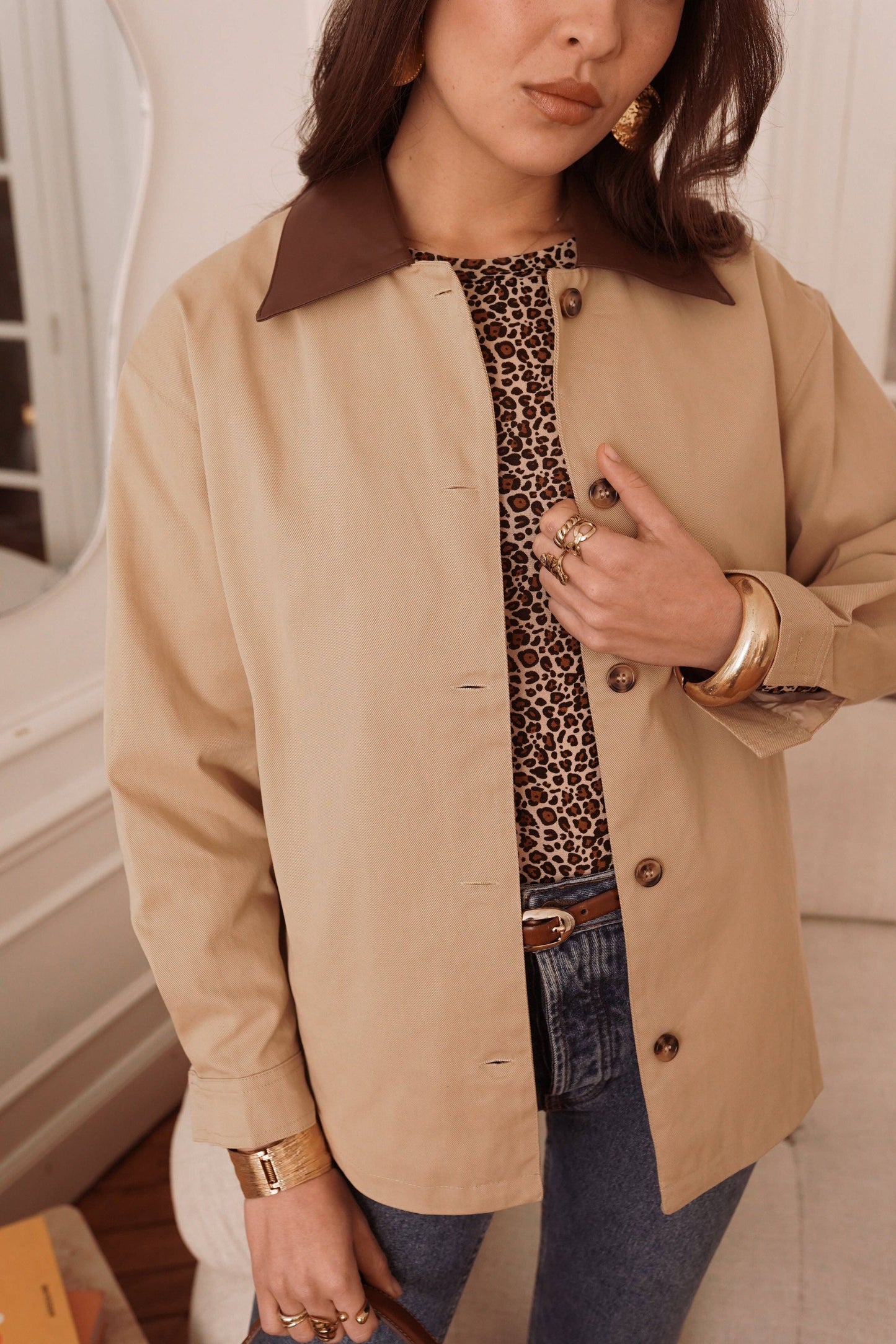 Jacke – Beige im Trenchcoat-Stil | IN APRIL 1986 Jacke IN APRIL 1986