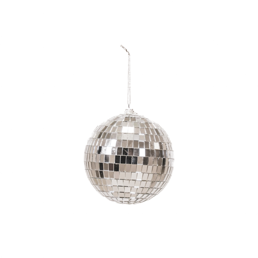 Weihnachtsanhänger Discokugel Silber – 8 cm | Housevitamin Weihnachtsdekoration Housevitamin bv