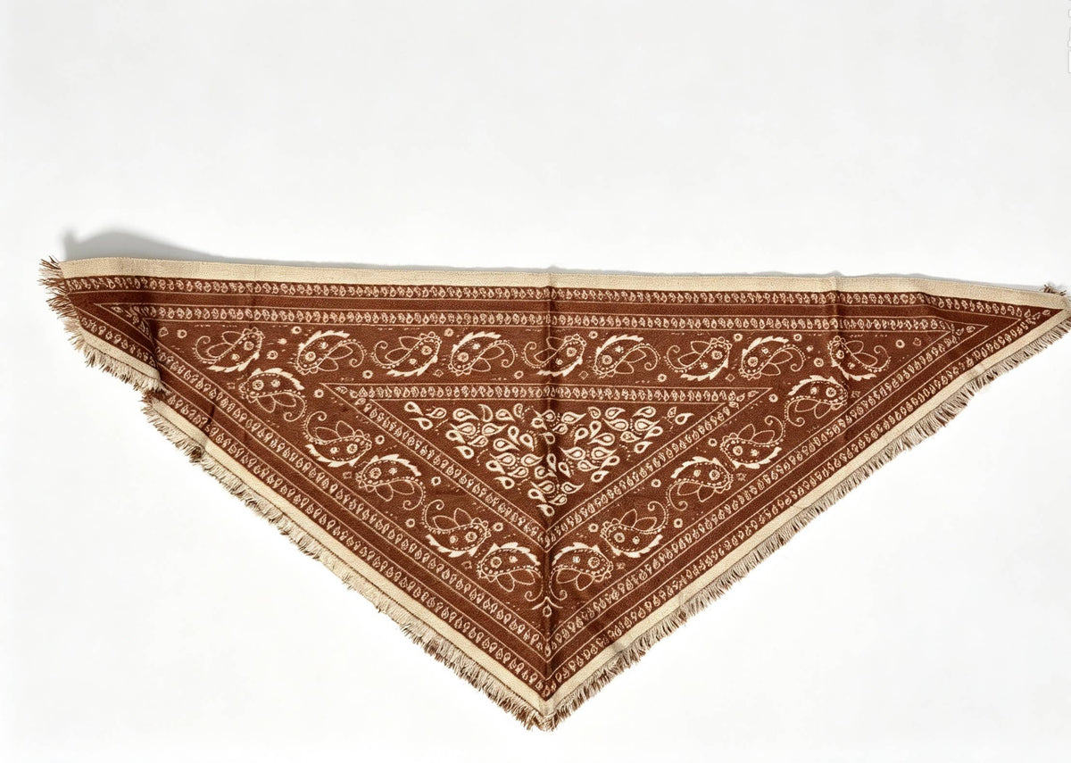 Dreieck-Bandana aus Baumwolle – Einheitsgröße | Ziegelrot | LINETA Schal LINETA