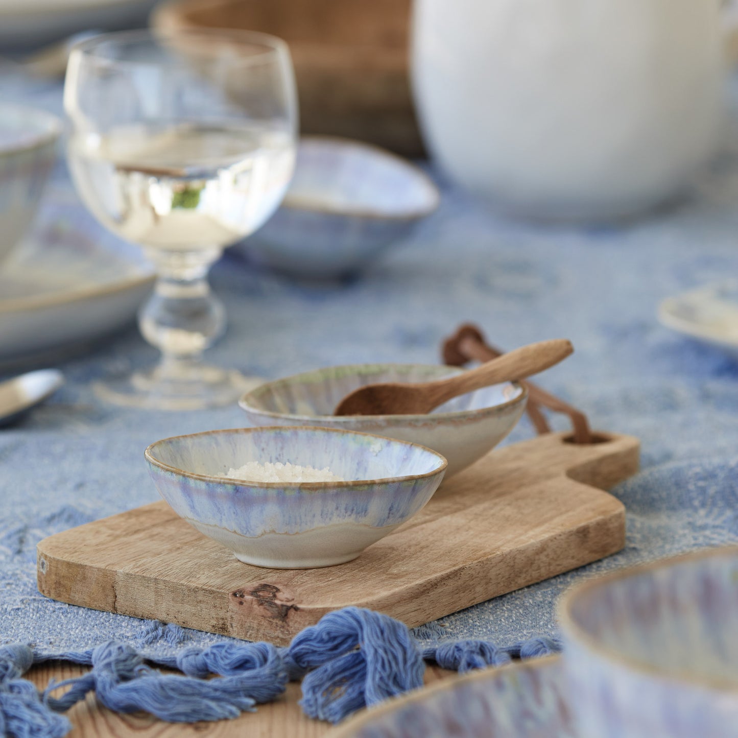 BRISA ovale Schüssel Blau Schale Costa