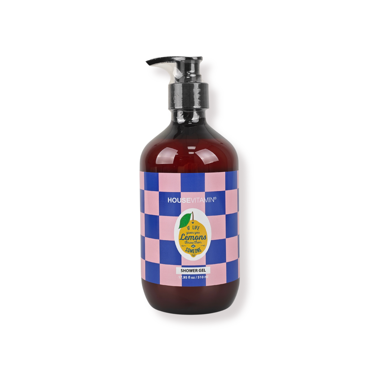 Veganes Duschgel Zitrone, Bergamotte & Basilikum – 510 ml Pumpflasche | Housevitamin Duschgel Housevitamin bv