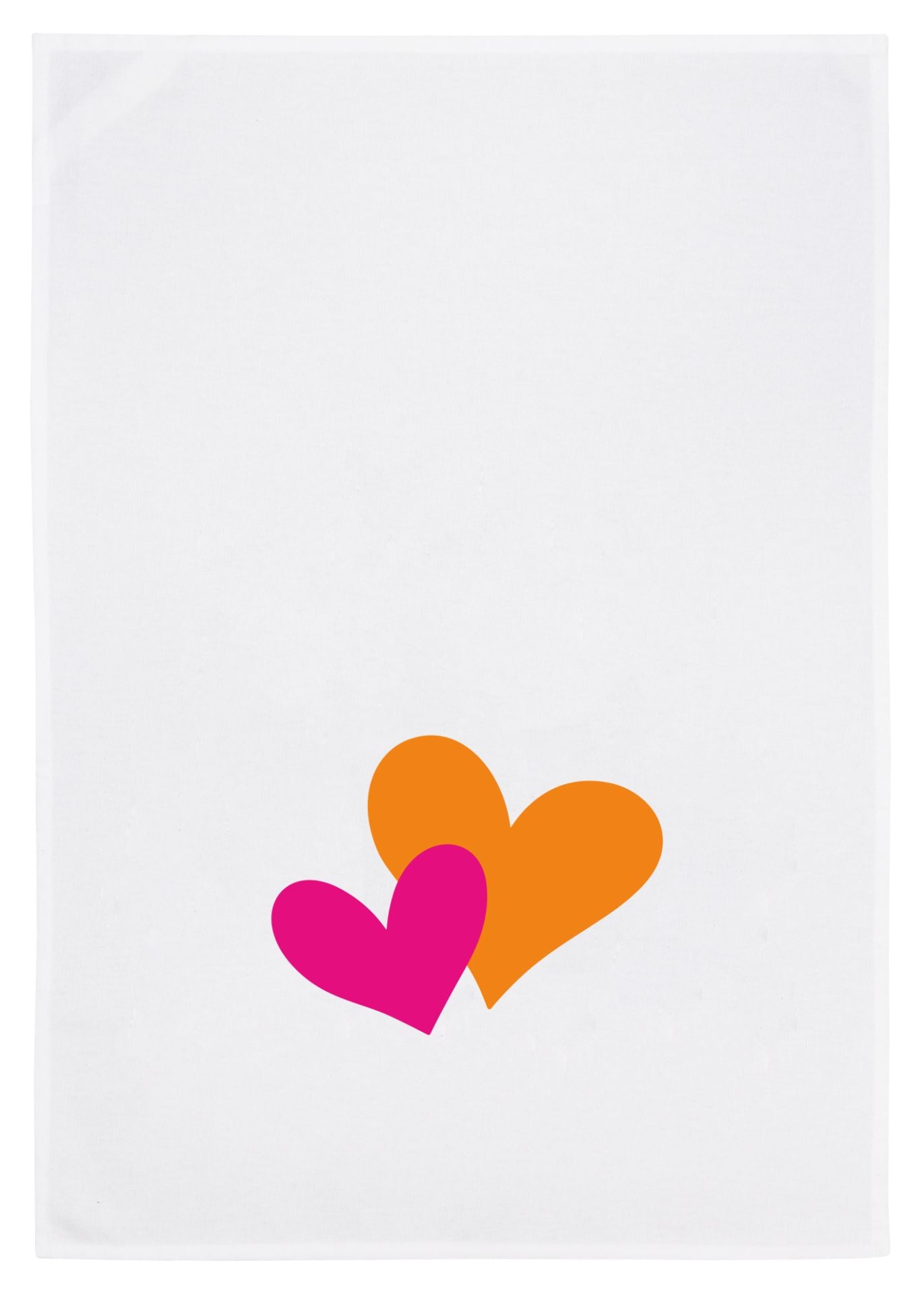 Geschirrtuch Herzen – Orange | 17;30