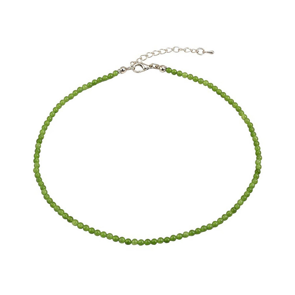 Naturstein-Halskette Peridot – Filigran 39 cm | Grün | Karma Halskette Karma