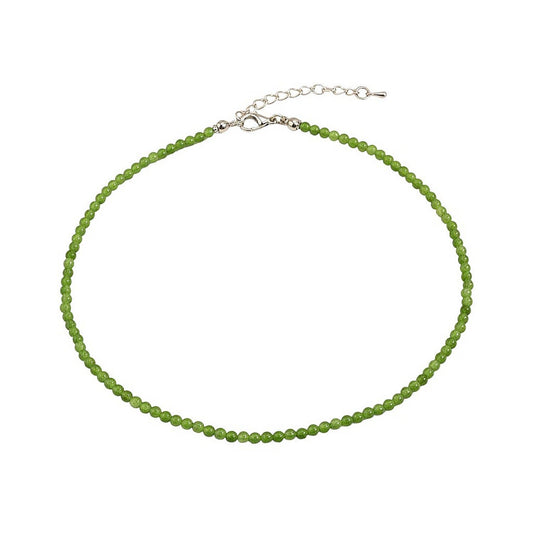 Naturstein-Halskette Peridot – Filigran 39 cm | Grün | Karma Halskette Karma