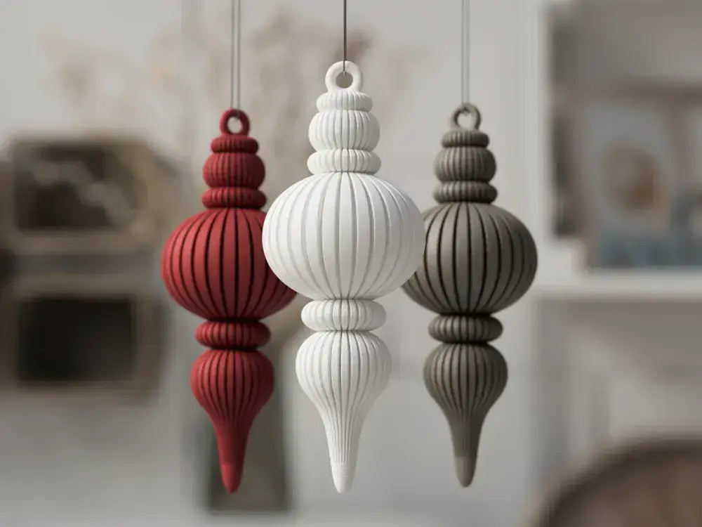 Yuki - Stalaktit: Elfenbeinweiß Weihnachtsdekoration re3dline
