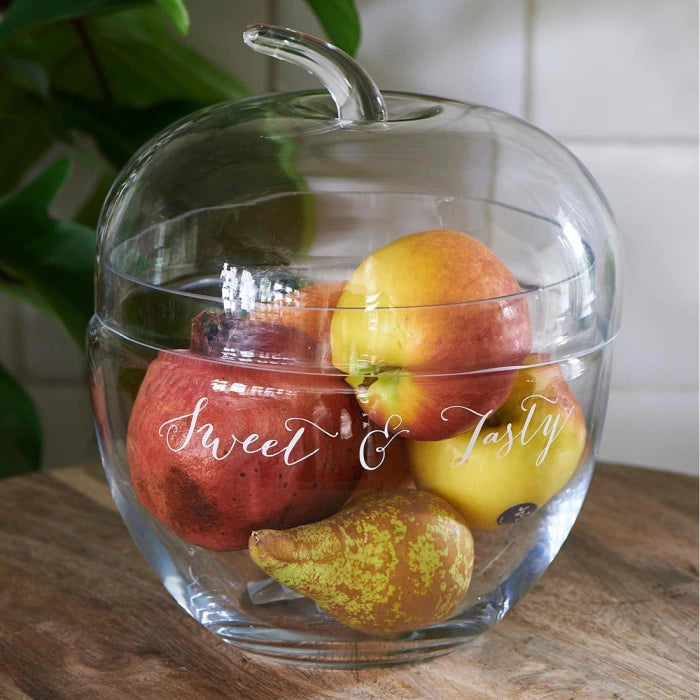 Rivièra Maison Sweet & Tasty Vorratsdose – Glas in Apfelform für Obst & Süßes