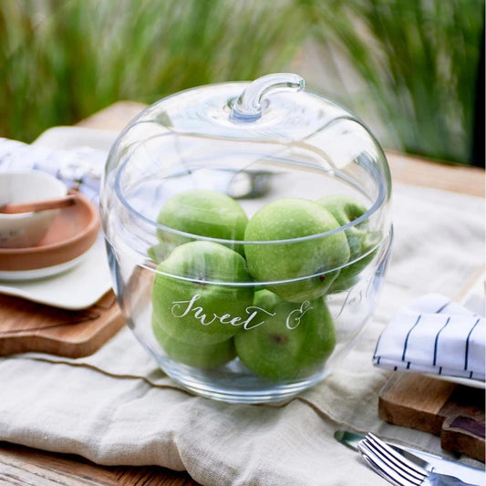 Rivièra Maison Sweet & Tasty Vorratsdose – Glas in Apfelform für Obst & Süßes