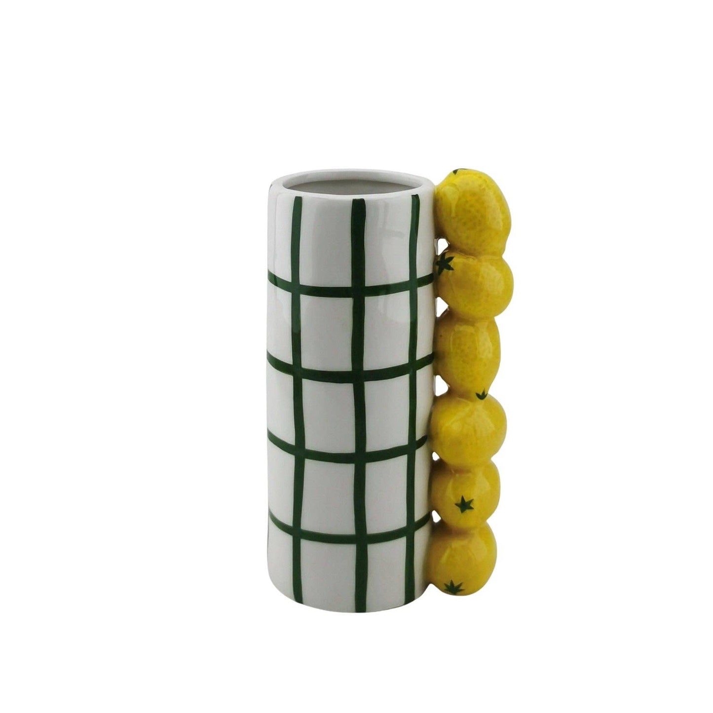 Vase mit Zitronen-Griff – fruchtig, frisch & voller Charme