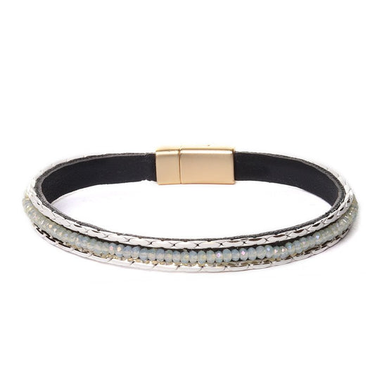 Biba Armband mit Glasperlen & Magnetverschluss – elegant & modern