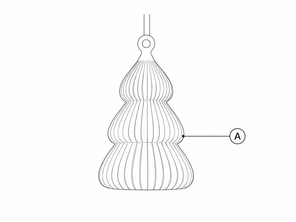 Yuki - Tanne: Khaki-Grün Weihnachtsdekoration re3dline