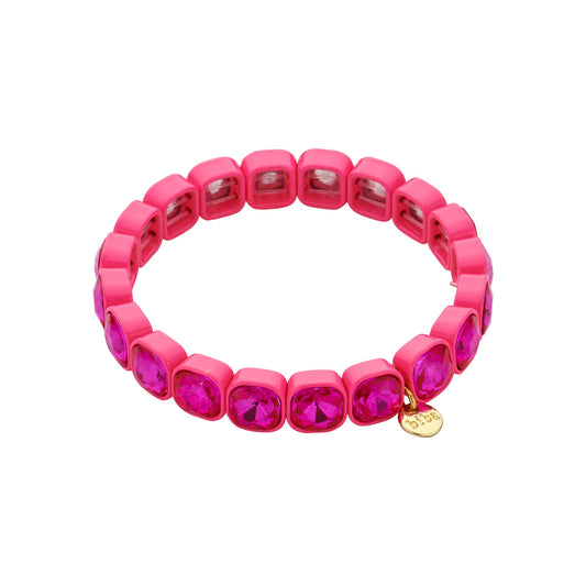 Stretch-Armband in Pink mit Kristallen – Eyecatcher mit Glam-Faktor