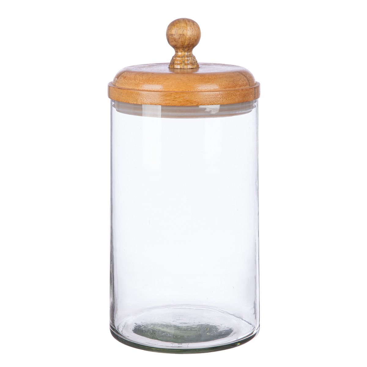 Vorratsglas mit Holzdeckel & Gummidichtung