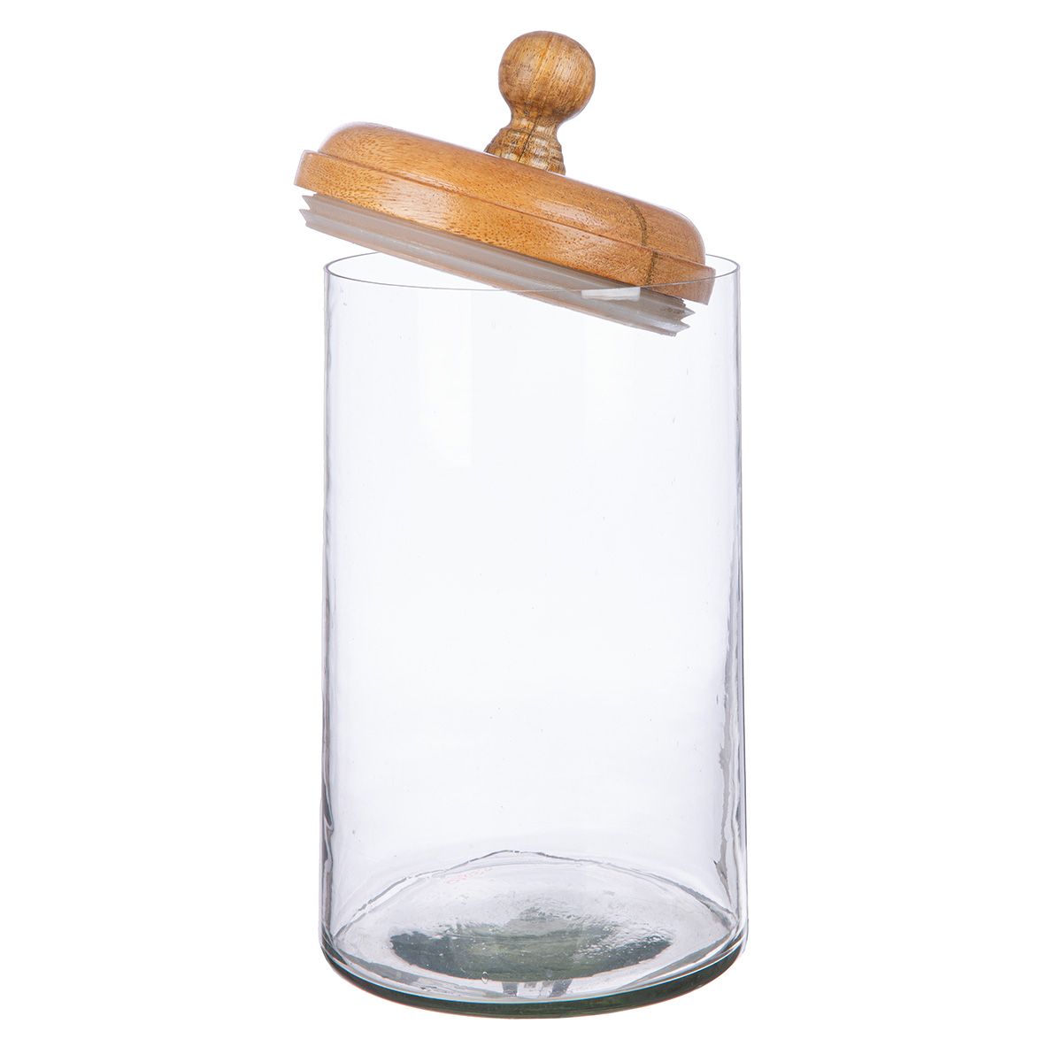 Vorratsglas mit Holzdeckel & Gummidichtung