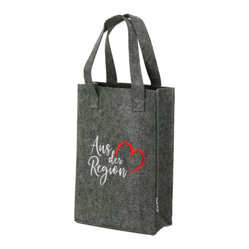 Filz-Geschenktasche „Aus der Region“