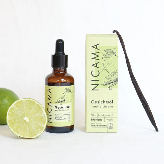 NICAMA Gesichtsöl Vanille-Limette | Naturkosmetik für strahlende Haut