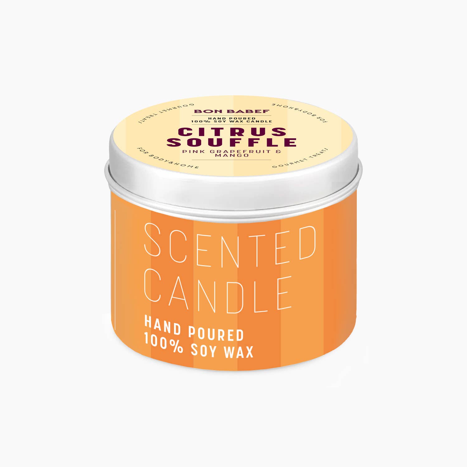 Duftkerze „Citrus Soufflé“ – pure Lebensfreude in Duftform Duftkerze Bon Babef