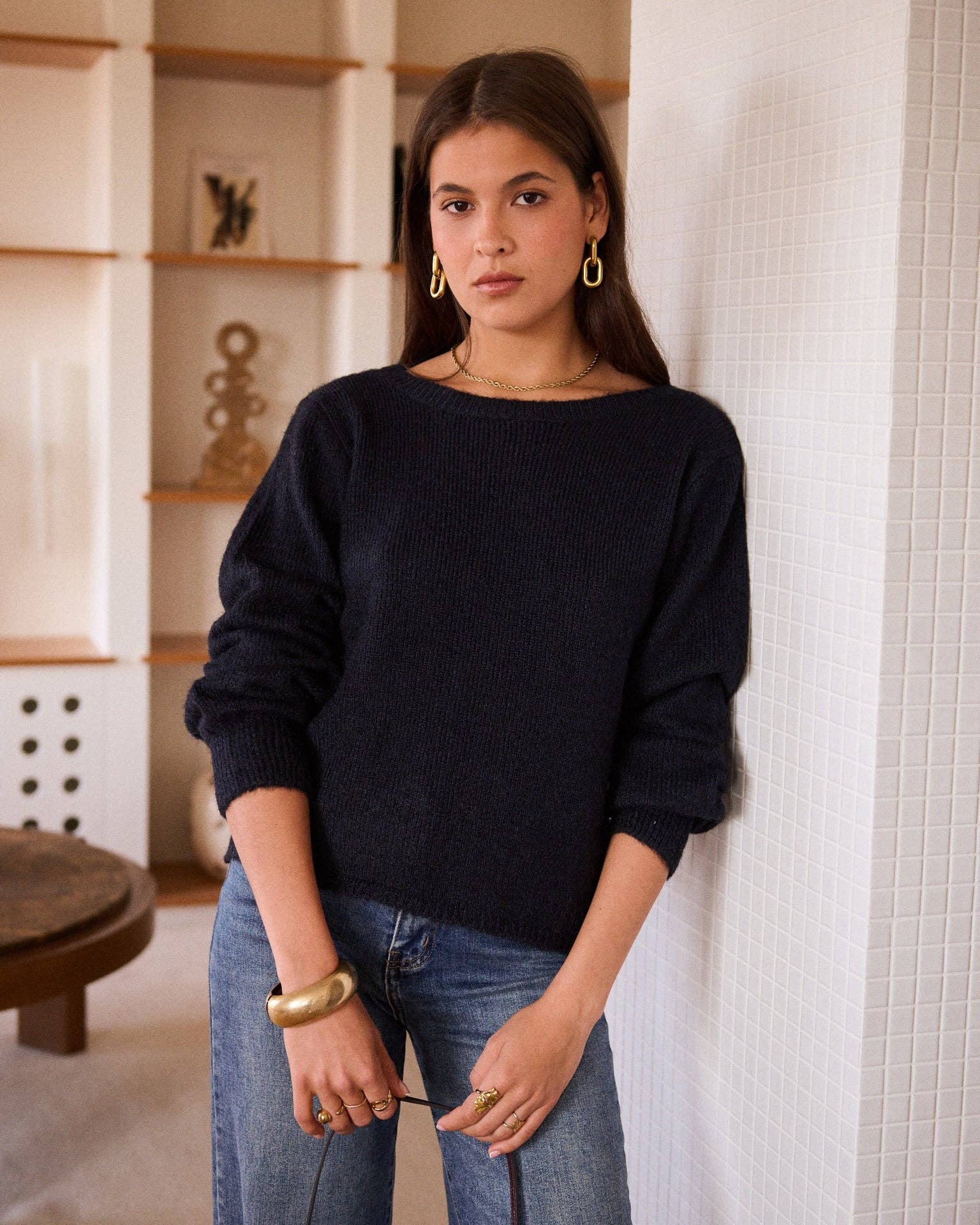 Strickpullover – Marineblau | IN APRIL 1986 Pullover IN APRIL 1986