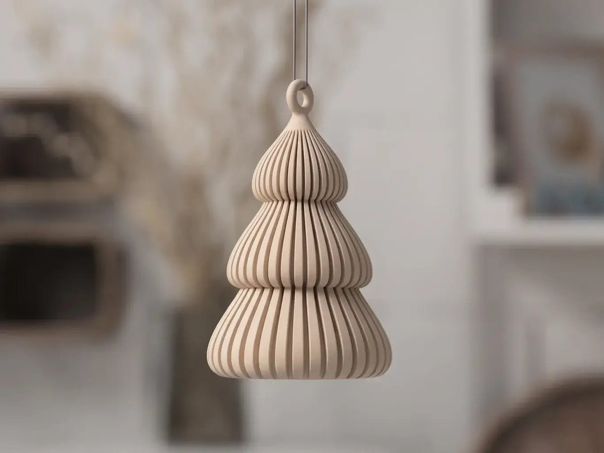 Yuki - Tanne: Beige Weihnachtsdekoration re3dline