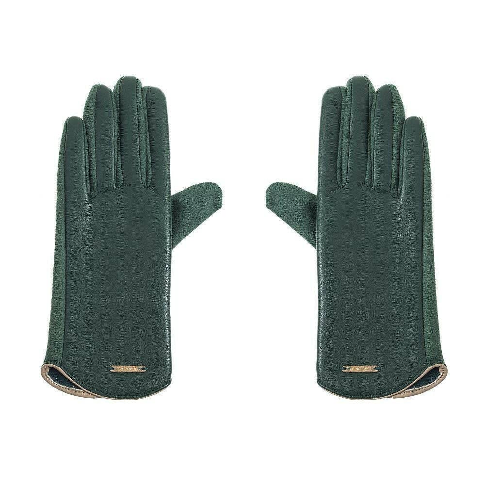 Trendige Handschuhe in elegantem Grün