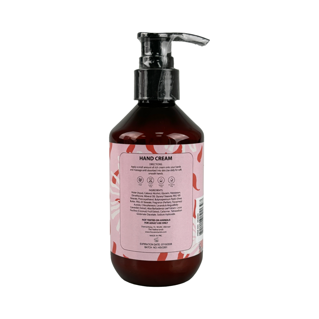Handcreme-Pumpspender – Pfingstrose – 220 ml Housevitamin bv