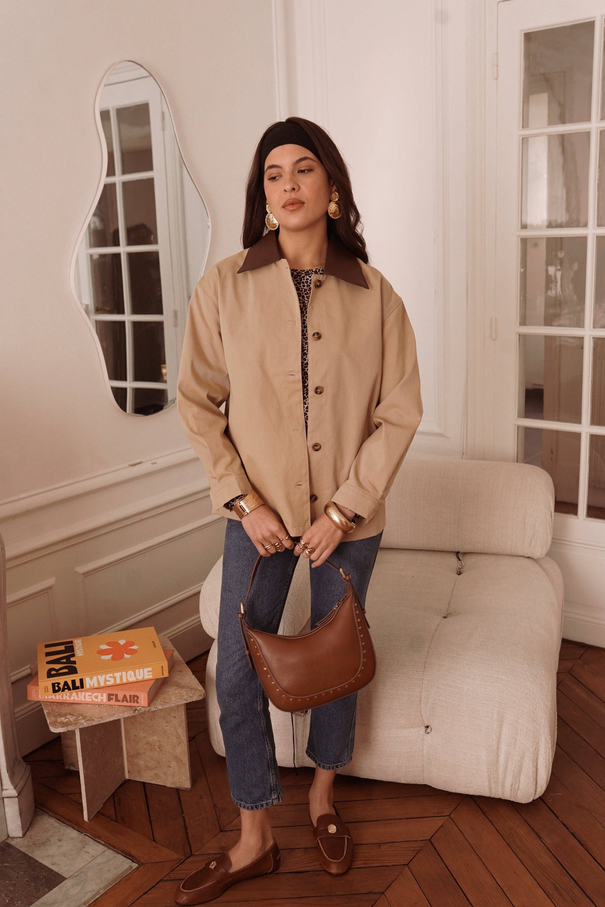 Jacke – Beige im Trenchcoat-Stil | IN APRIL 1986 Jacke IN APRIL 1986