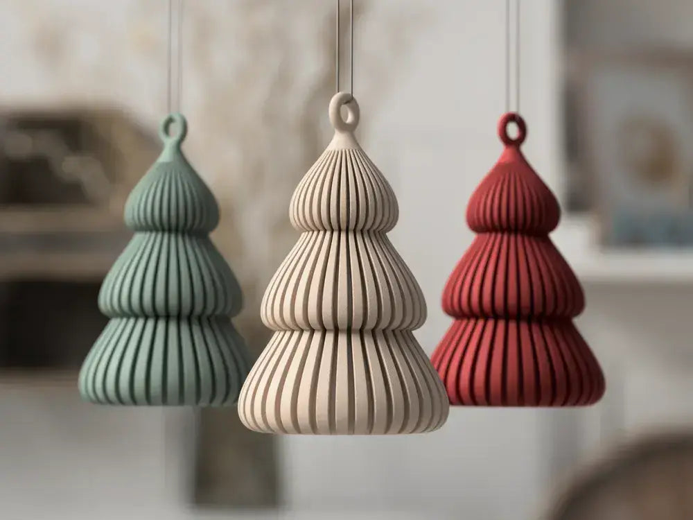 Yuki - Tanne: Beige Weihnachtsdekoration re3dline