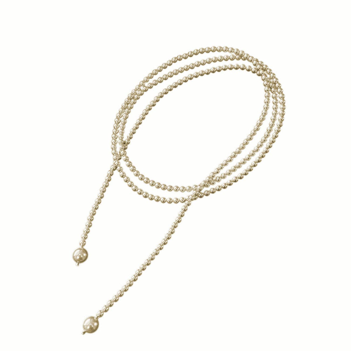 Lange Halskette mit Perlen Pulloverkette Halskette Karma