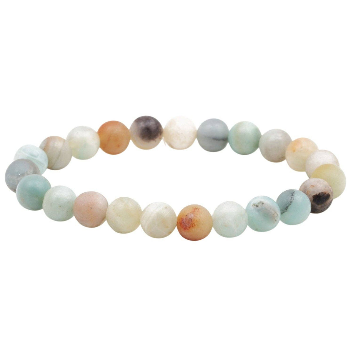 Naturstein-Armband mit Elastikband – Hellgrün | Damen | Karma Armband Karma
