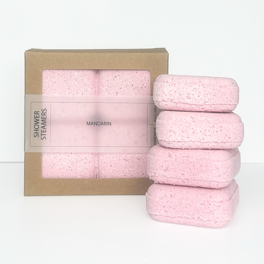 Geschenkset Dusch-Dampfbombe – Mandarine (4er Set) Seife Das Zierwerk