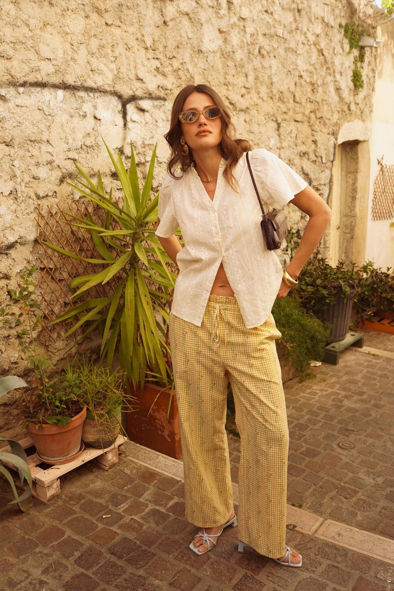 Hemd Almeya: Beige / S/M IN APRIL 1986