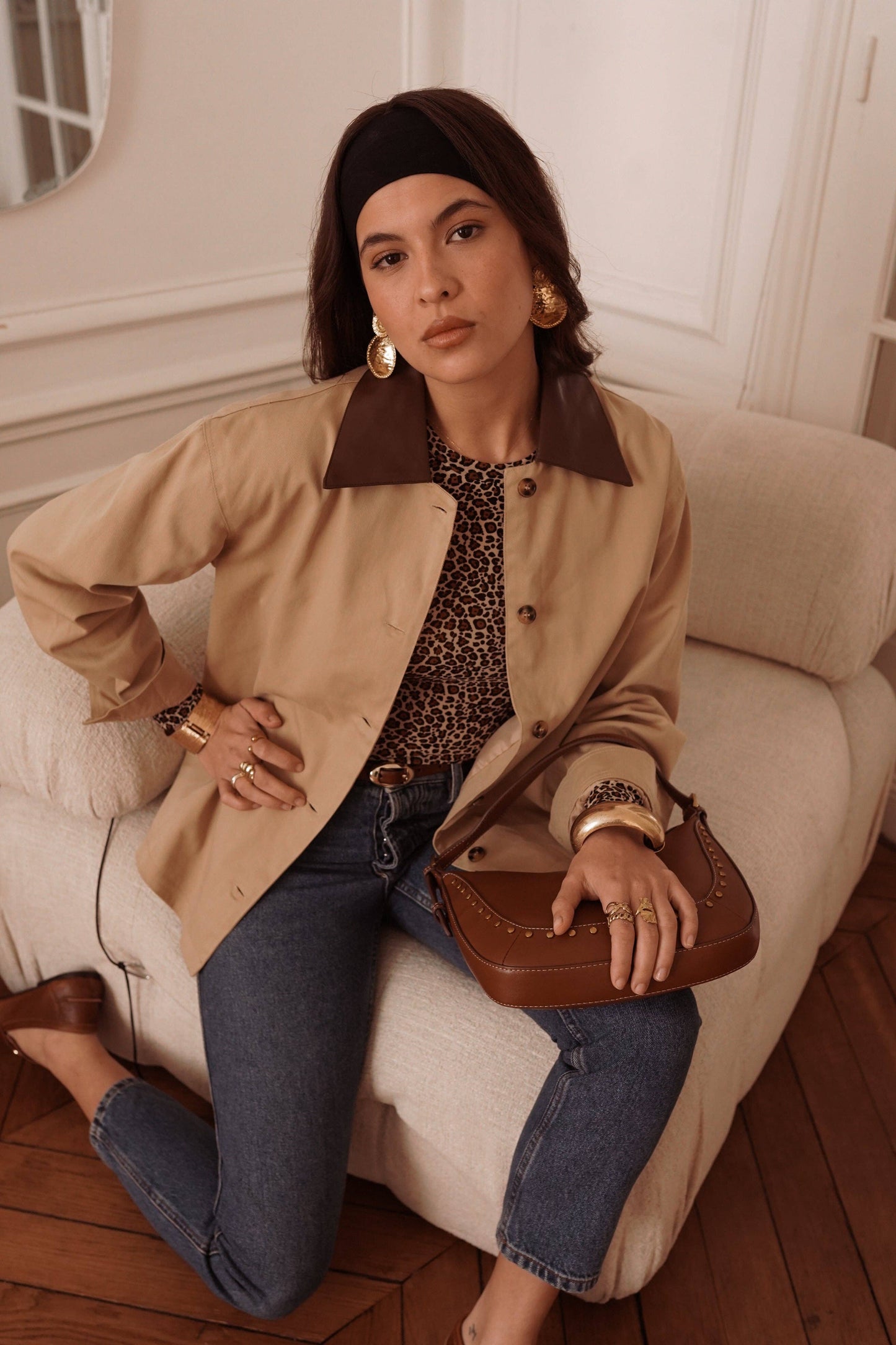 Jacke – Beige im Trenchcoat-Stil | IN APRIL 1986 Jacke IN APRIL 1986