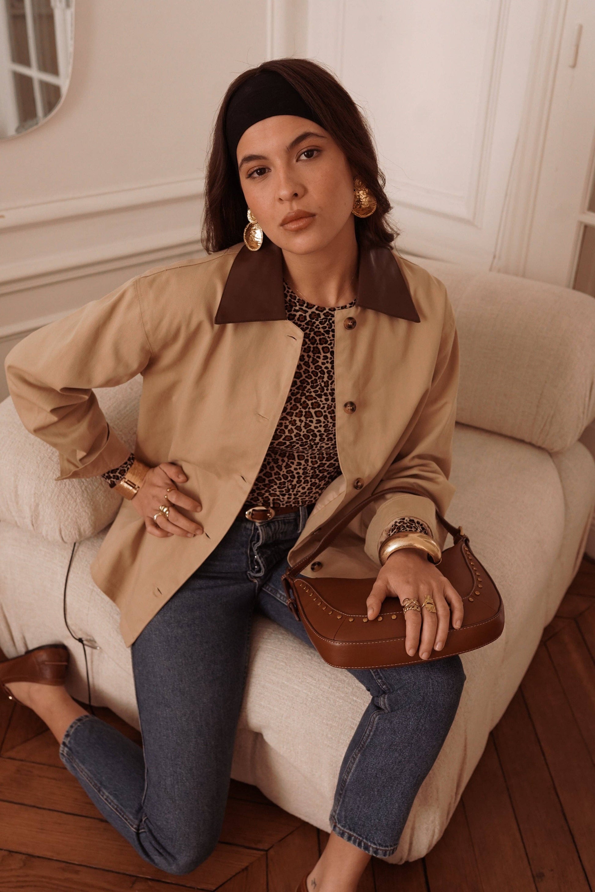 Jacke – Beige im Trenchcoat-Stil | IN APRIL 1986 Jacke IN APRIL 1986
