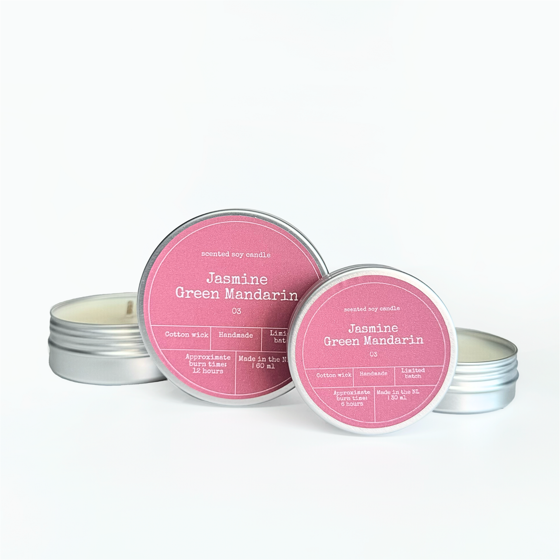 Duftkerze Jasmin &amp; Mandarine – Frische Eleganz für dein Zuhause Duftkerze Bon Babef