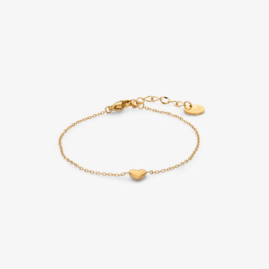 Zartes Herz-Armband – goldene Eleganz für jeden Tag Armband Biba