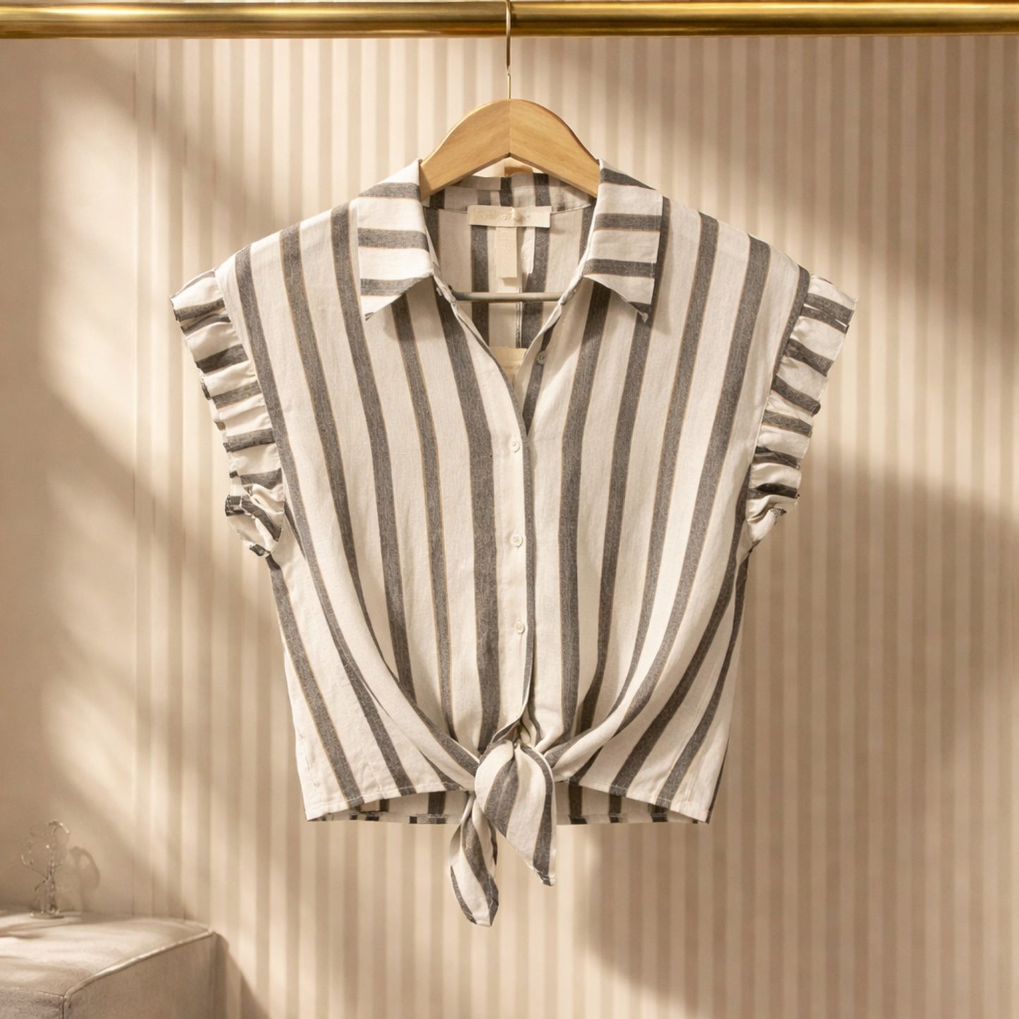 Sommerbluse mit Streifen – Made in Italy Bluse Das Zierwerk