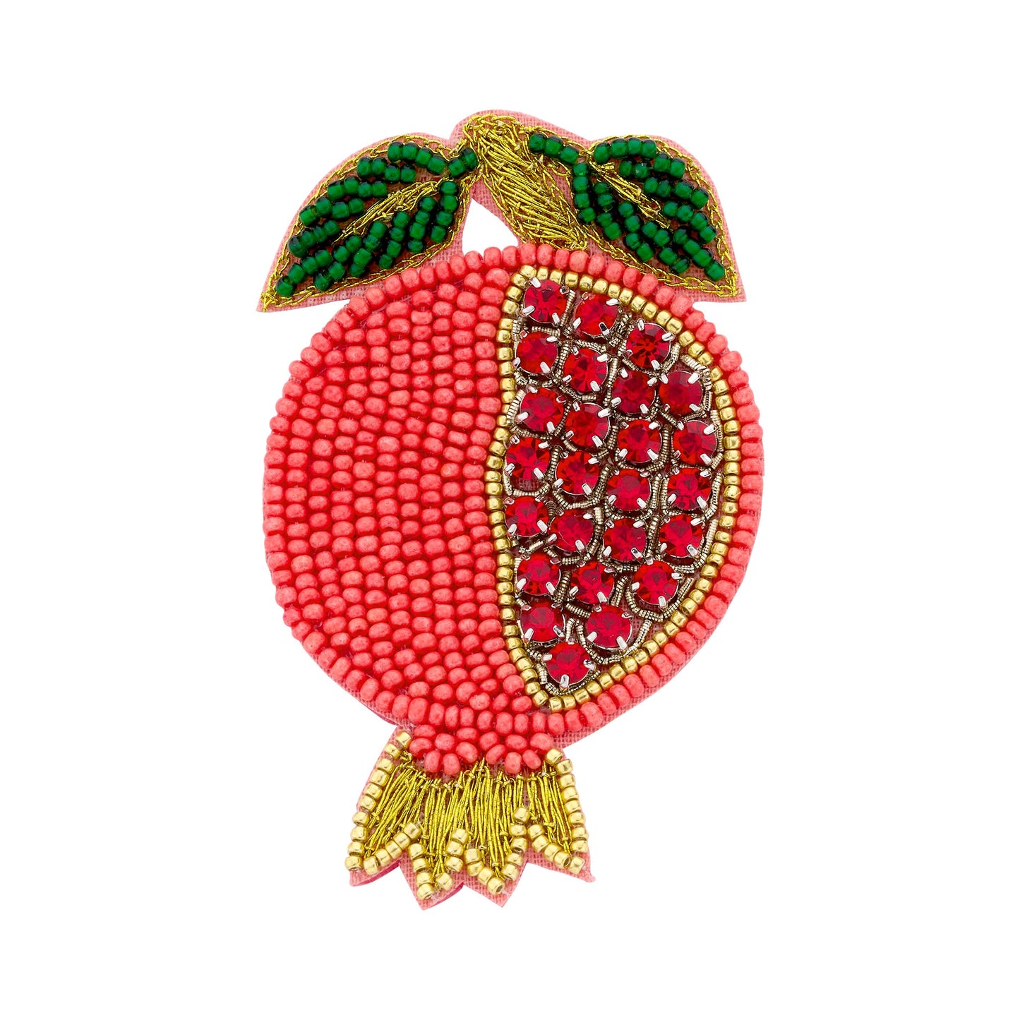 Brosche „Granatapfel“ – ein kleines Kunstwerk zum Anstecken Brosche Biba