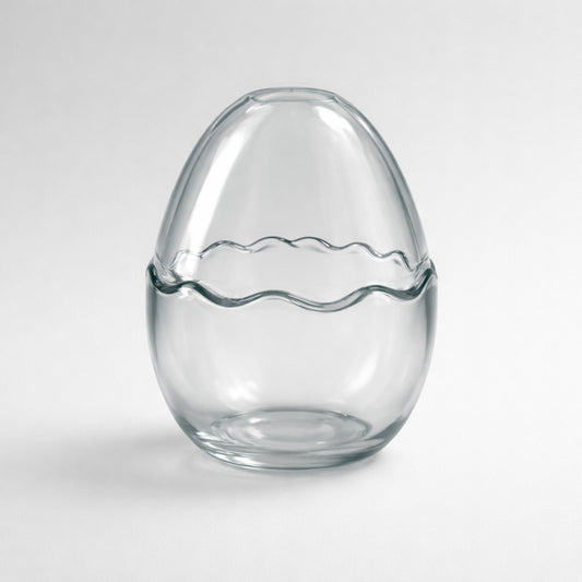 Deko-Ei aus Glas – stilvolle Glasvase für Frühlings- und Osterdeko Deko Das Zierwerk