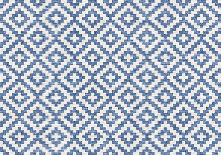 Platzset „Game“ rechteckig 30,5 x 45,7 cm – Blau-Weiß
